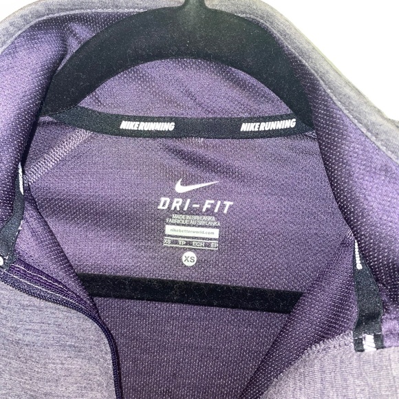 Women's Nike Running Dri-FIT half-zip long sleeve top Sz XS - Picture 4 of 6